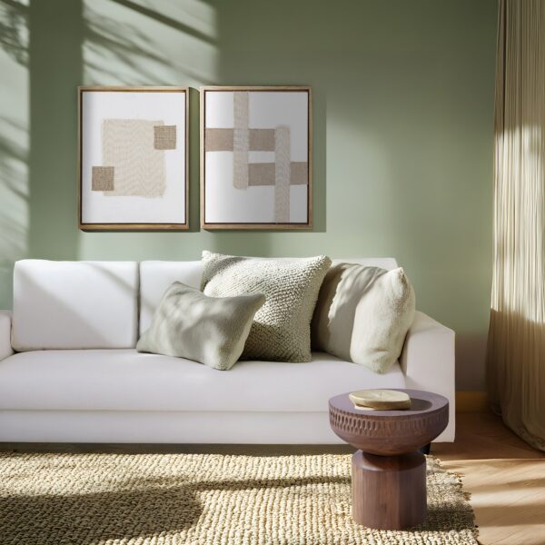 Roslie Textile Wall Art Set – Modern Fabric Decor (Set of 2)